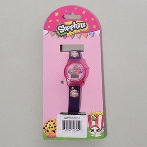 Shopkins Girls Digital Watch Pink Purple NEW Unused